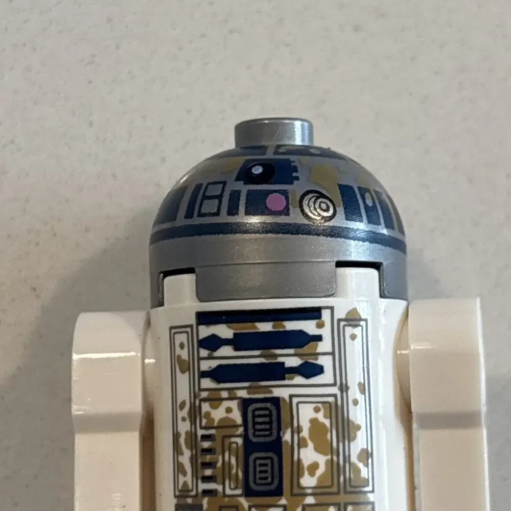Lego Astromech Droid R2-D2 Minifigure #sw0908 Dirt Stains On Front Set #75208